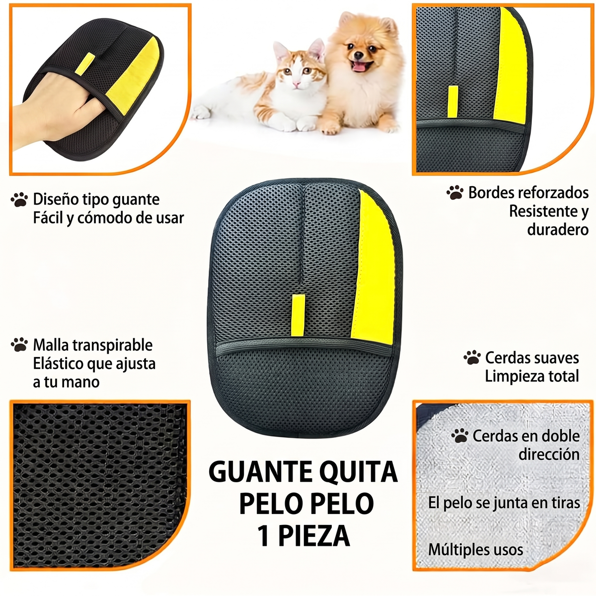 2-in-1 Washable Pet Hair Remover Glove